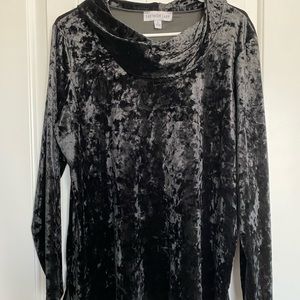 size large velvet top